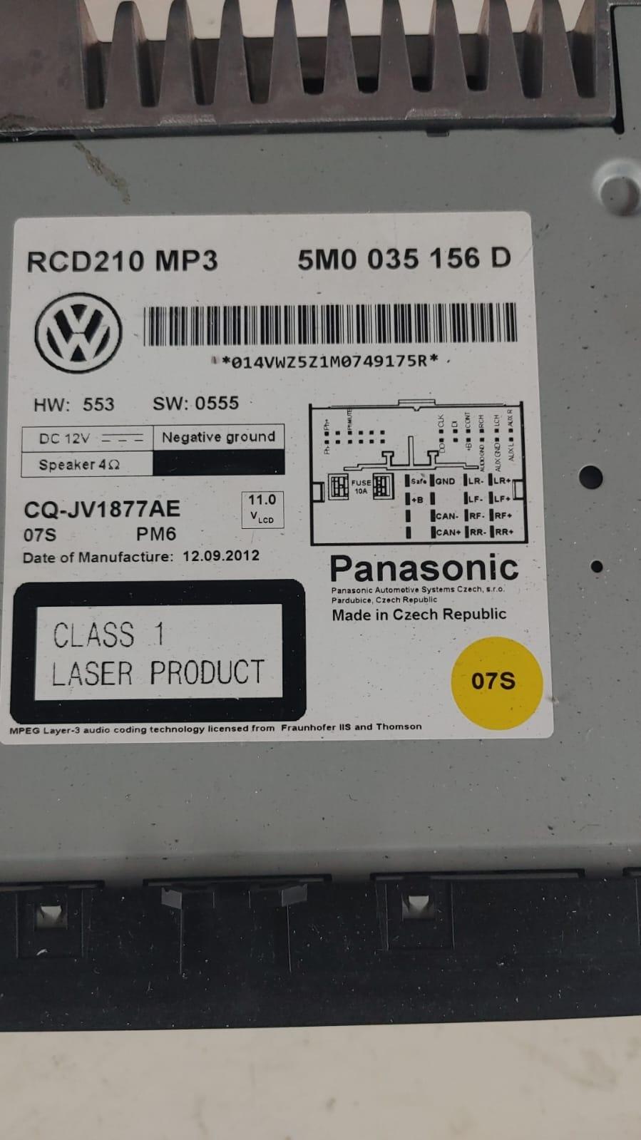 Autoradio VOLKSWAGEN Polo 5° Serie