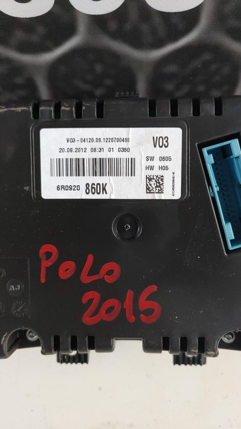 Quadro Strumenti VOLKSWAGEN Polo 5° Serie