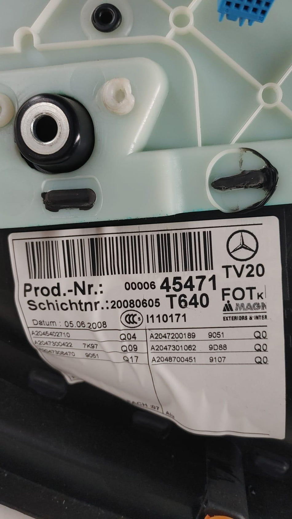 Pannello Posteriore Destro MERCEDES Classe C S. Wagon W204