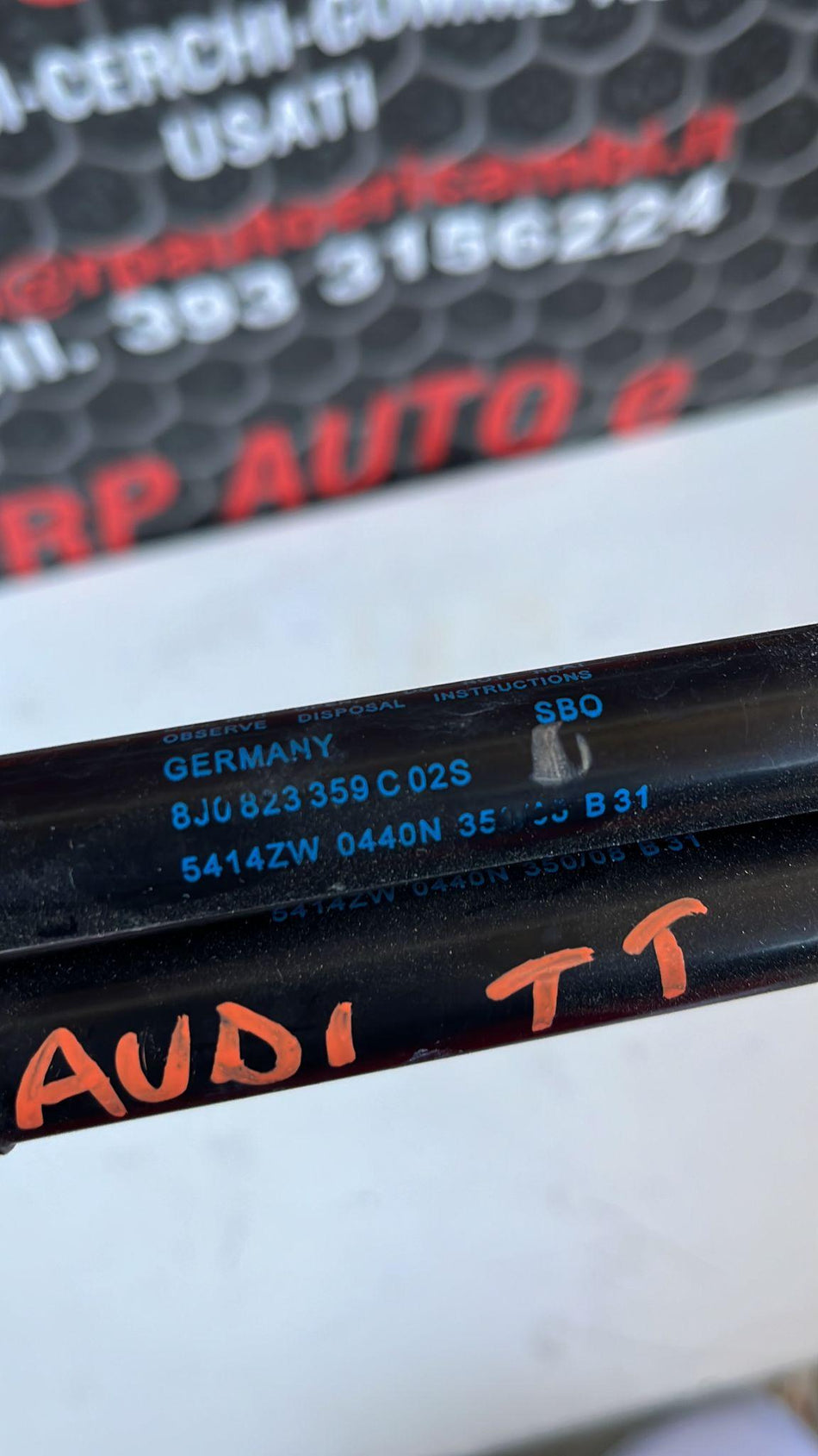 Pistoncini cofano Post. AUDI TT Serie (8J3) (06>14)