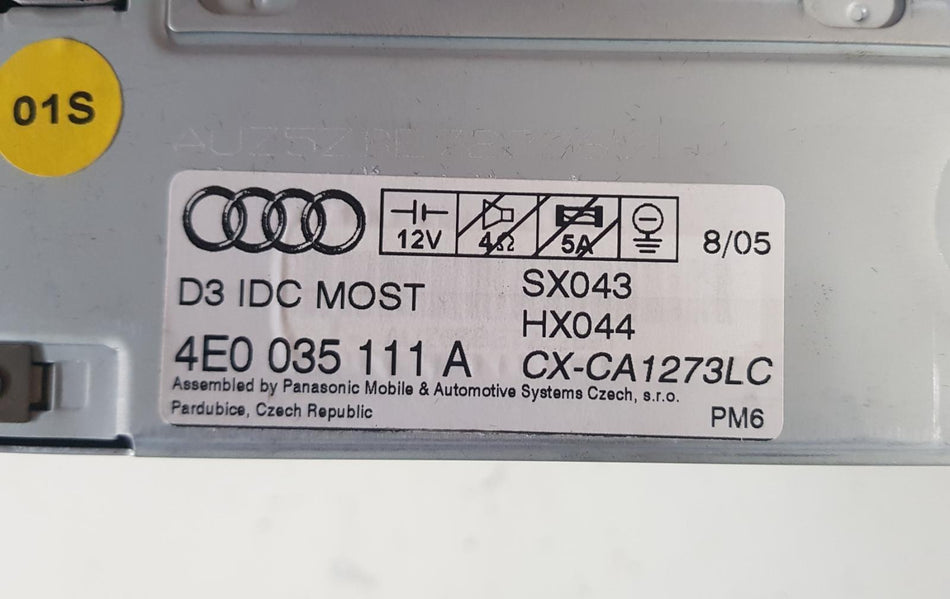 Lettore CD AUDI A6 Berlina Serie C6 (4F2) (04>12)