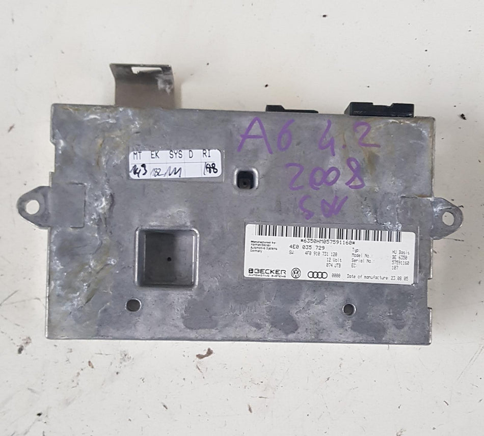 Centralina bluetooth telefono AUDI A6 Avant Serie C6 (4F5) (04>12)
