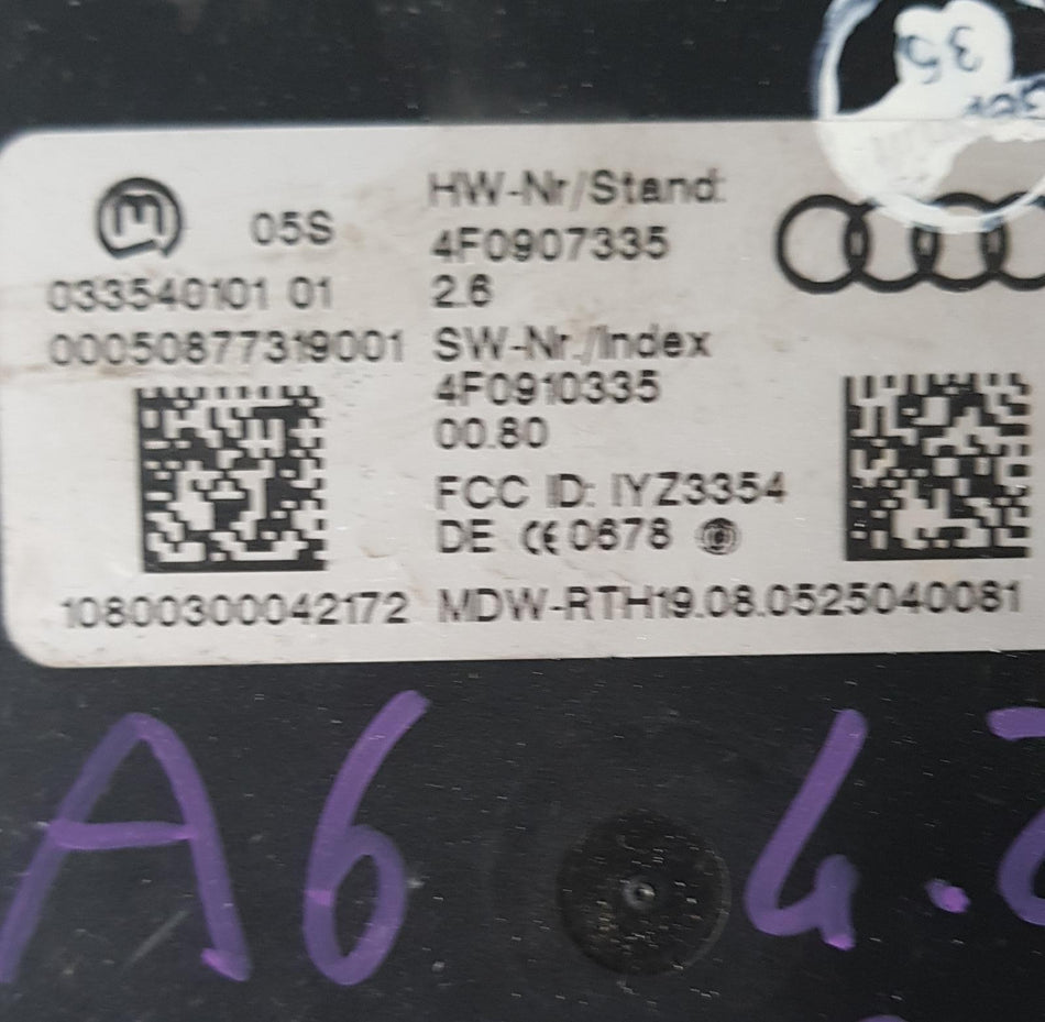 Centralina Keyless AUDI A6 Avant Serie C6 (4F5) (04>12)