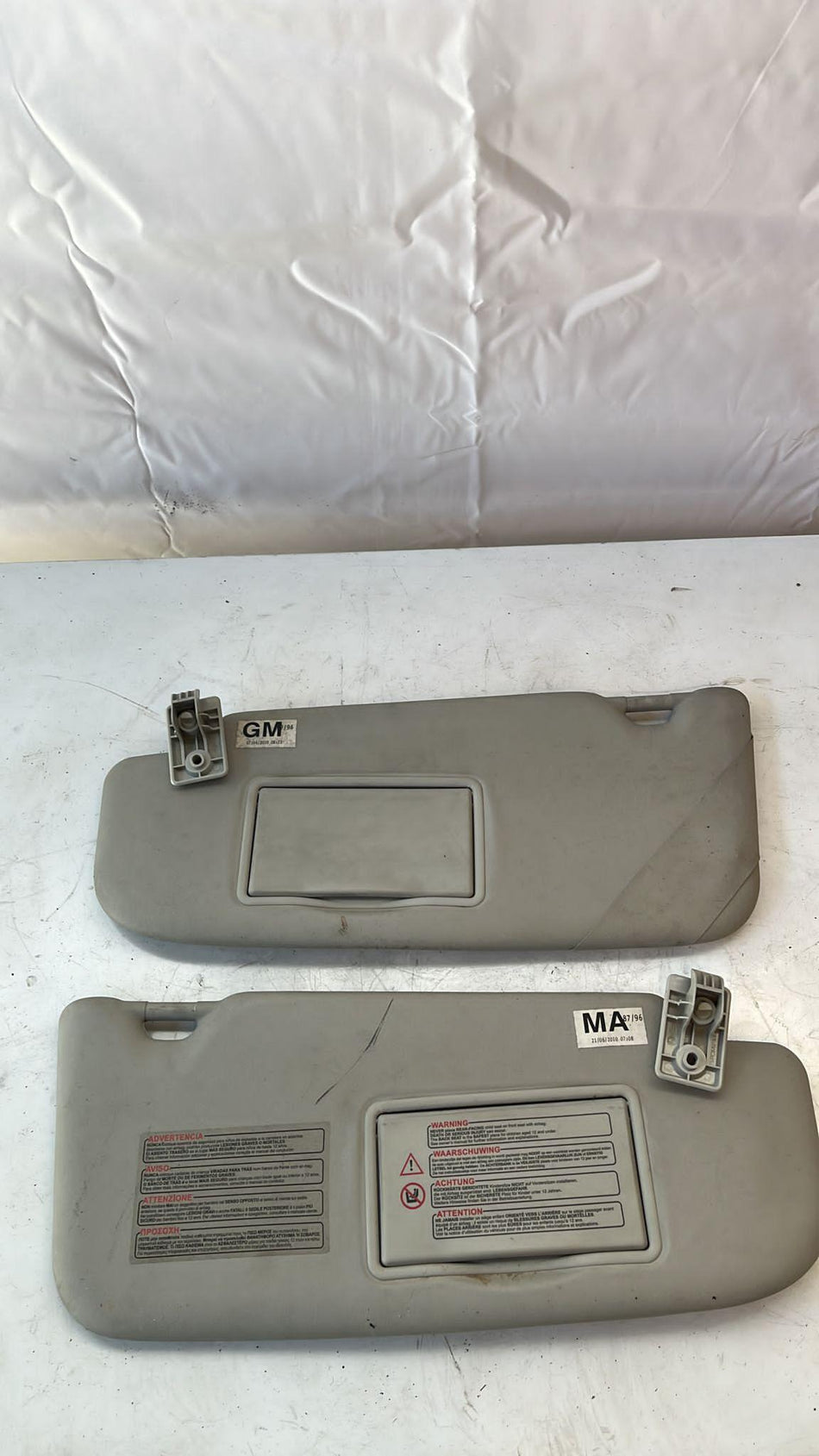Coppia parasole Dx e SX NISSAN Qashqai 2° Serie