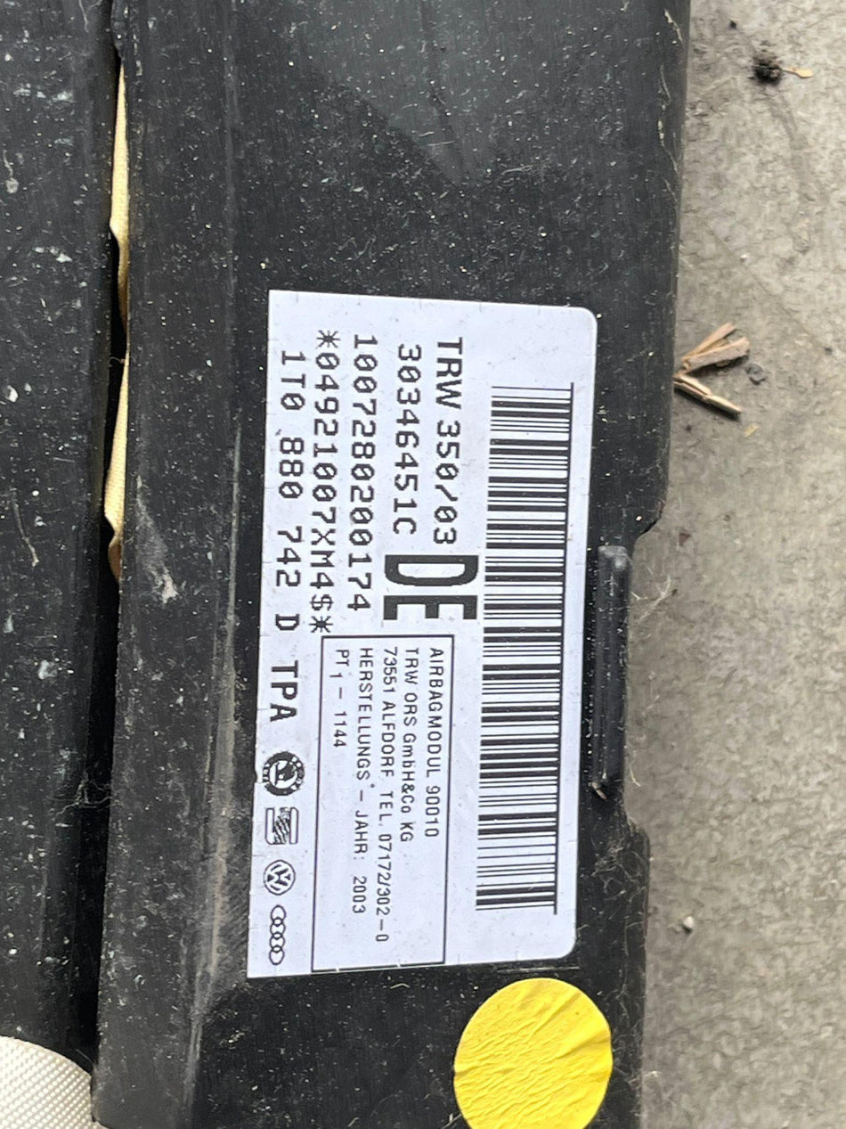 Airbag a tendina laterale passeggero VOLKSWAGEN Touran 1° Serie