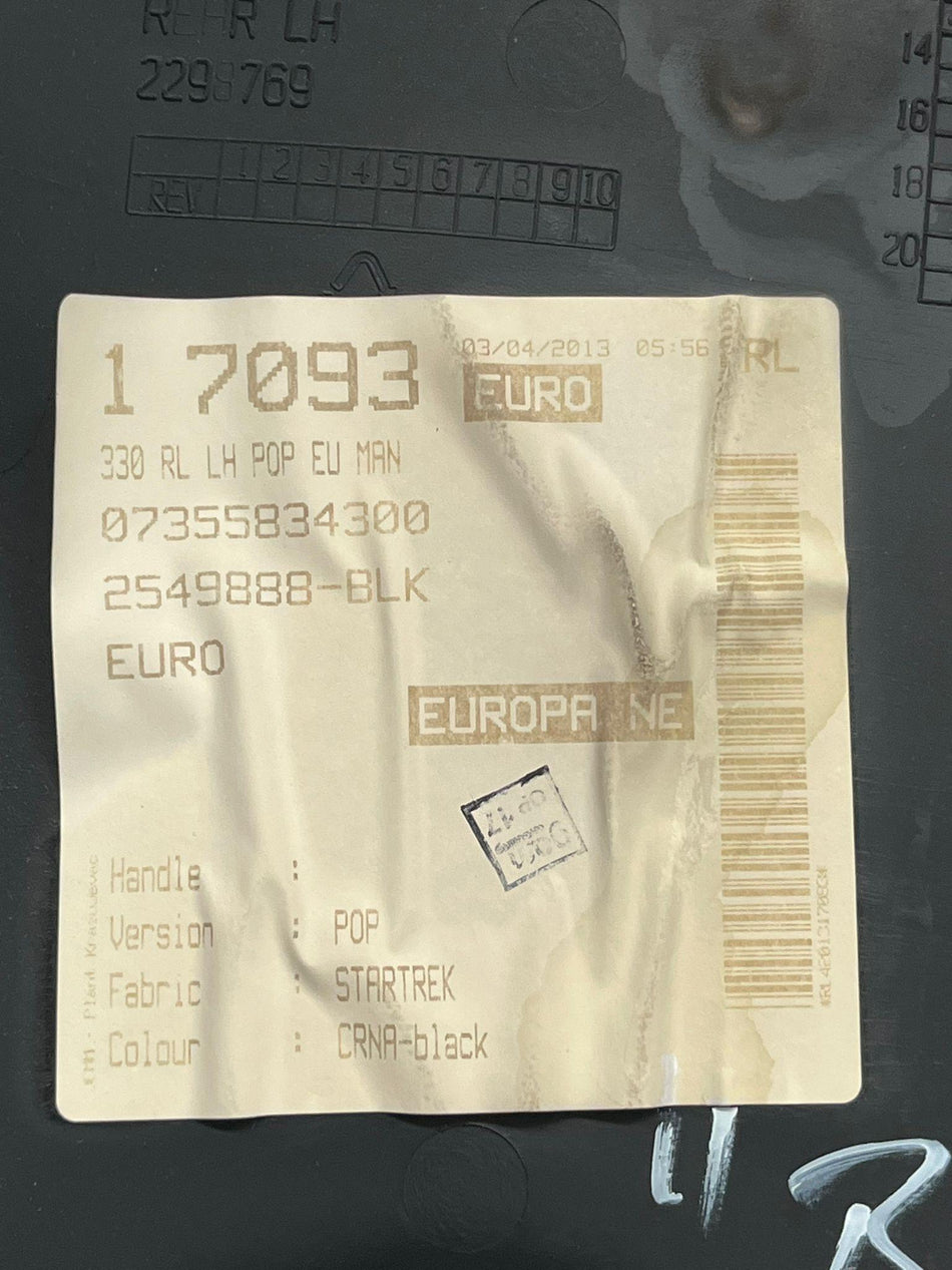 Pannello Posteriore Sinistro FIAT 500 L Serie (351_352) (12>)