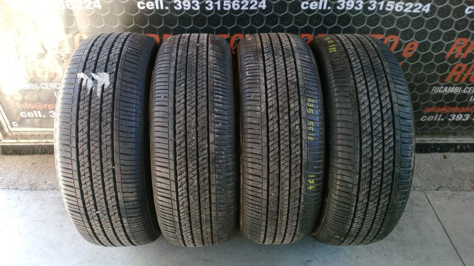 4 Gomme estive usate BRIDGESTONE 235/55 R18