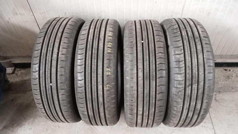 4 Gomme estive usate CONTINENTAL 205/60 R16