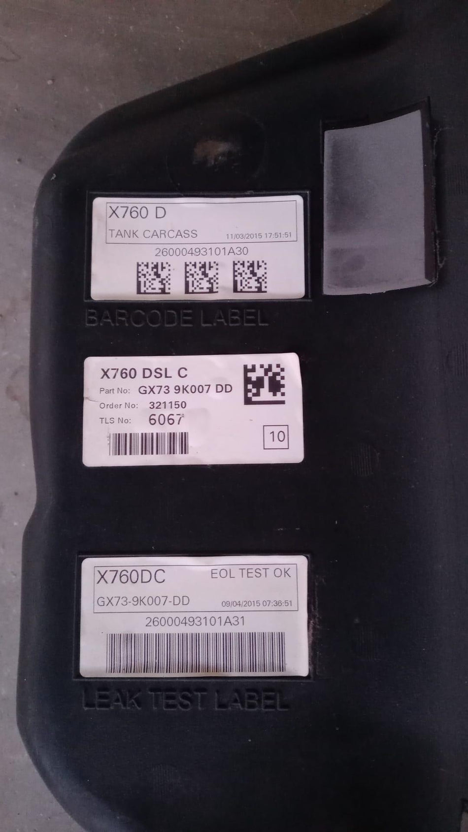 Serbatoio carburante JAGUAR XE Serie (X760) (15>)