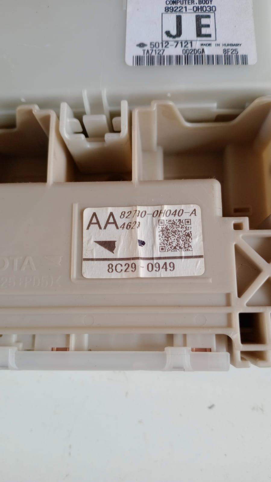 Body Computer TOYOTA Aygo 3° Serie