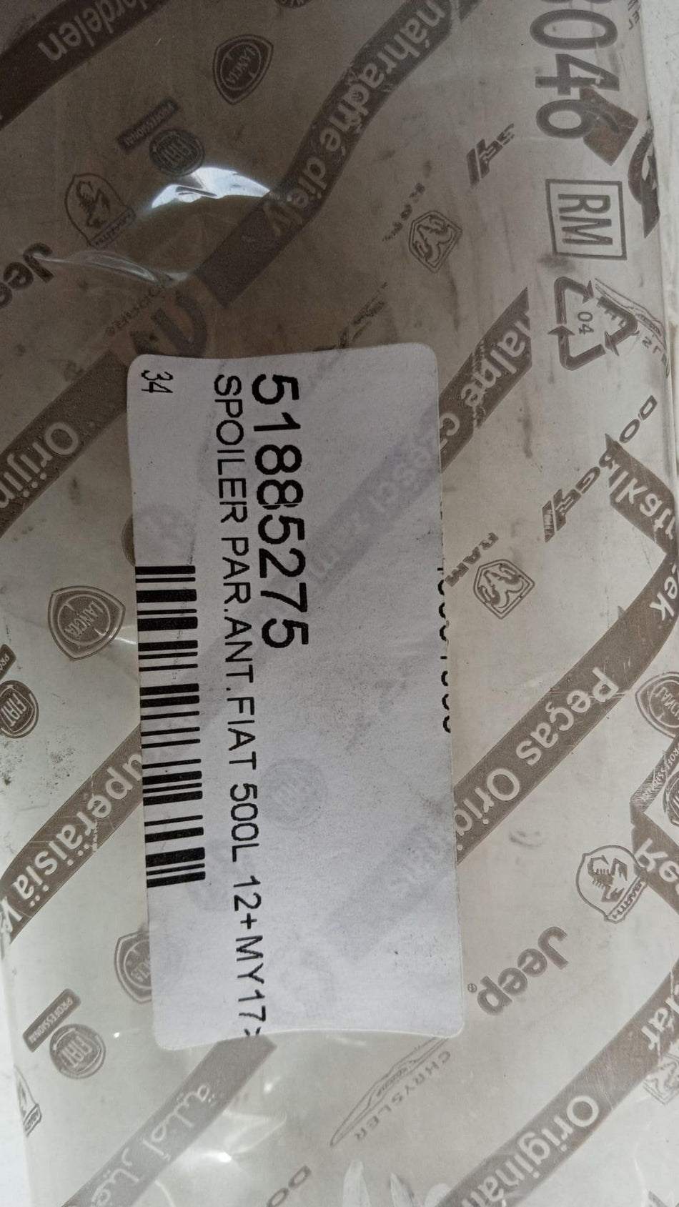 Spoiler paraurti anteriore FIAT 500 L Serie (351_352) (12>)