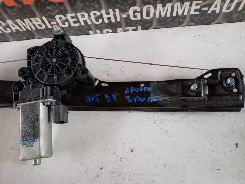 Meccanismo alzavetro Ant. DX FIAT Grande Punto 2° Serie