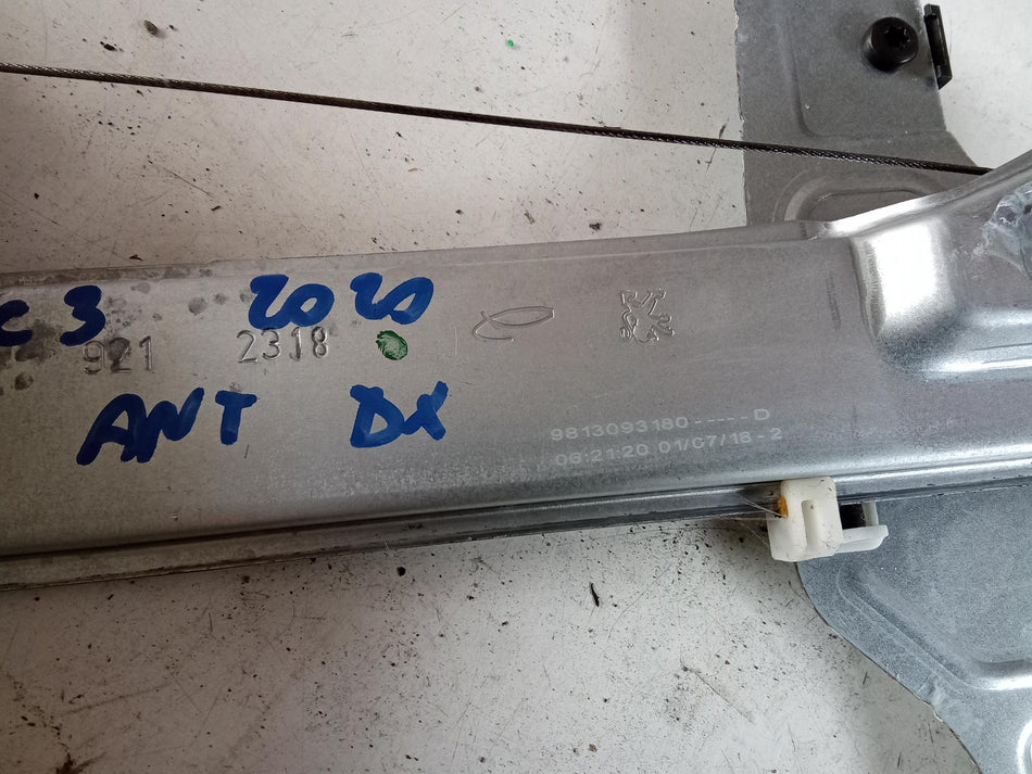Alzacristallo elettrico ant. DX CITROEN C3 Serie (16>)