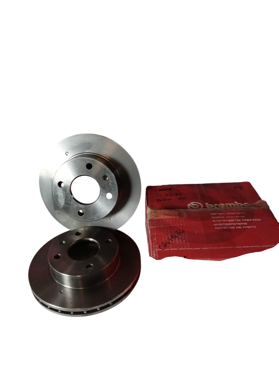 Coppia Dischi Freno Anteriori FORD Escort Berlina III Serie (80>86)