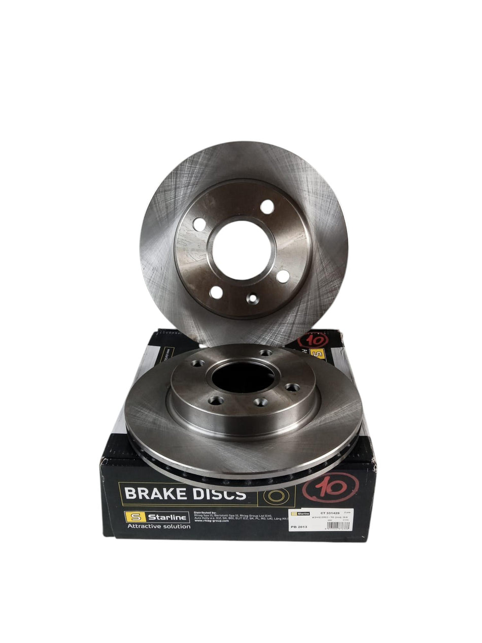 Coppia Dischi Freno Anteriori FORD Escort Berlina V Serie (90>96)