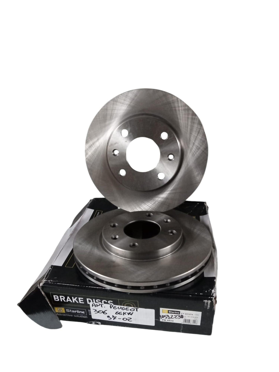 Coppia Dischi Freno Anteriori PEUGEOT 306 Berlina 3° Serie