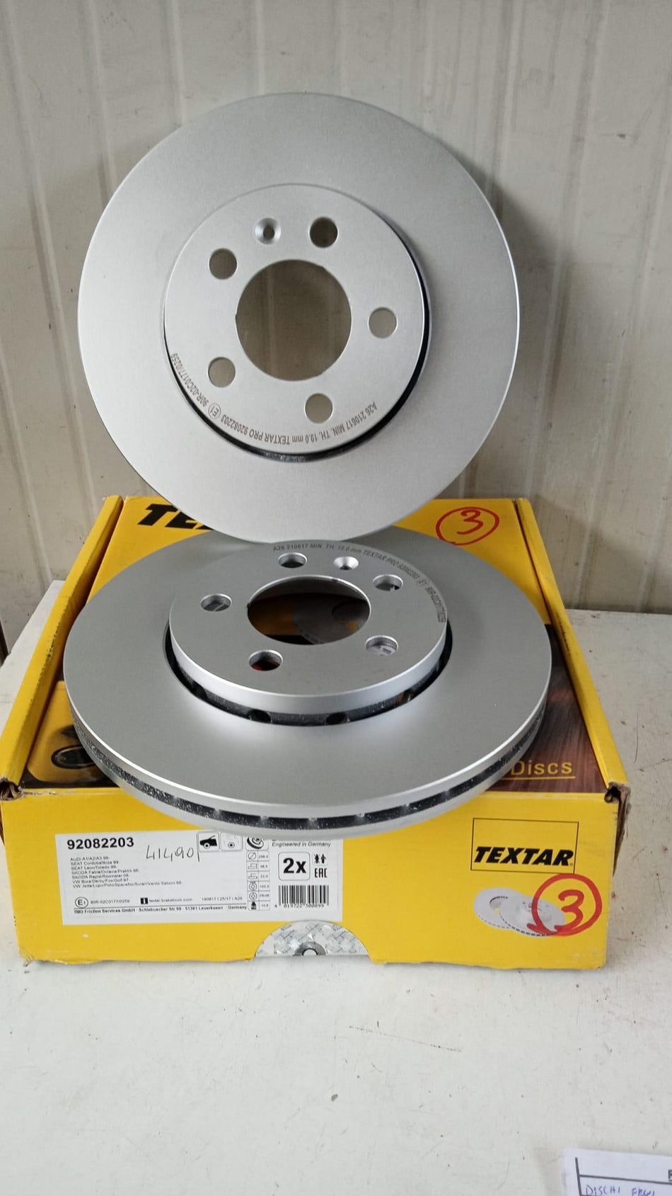 Coppia Dischi Freno Anteriori AUDI A3 Serie (8L1) (96>03)