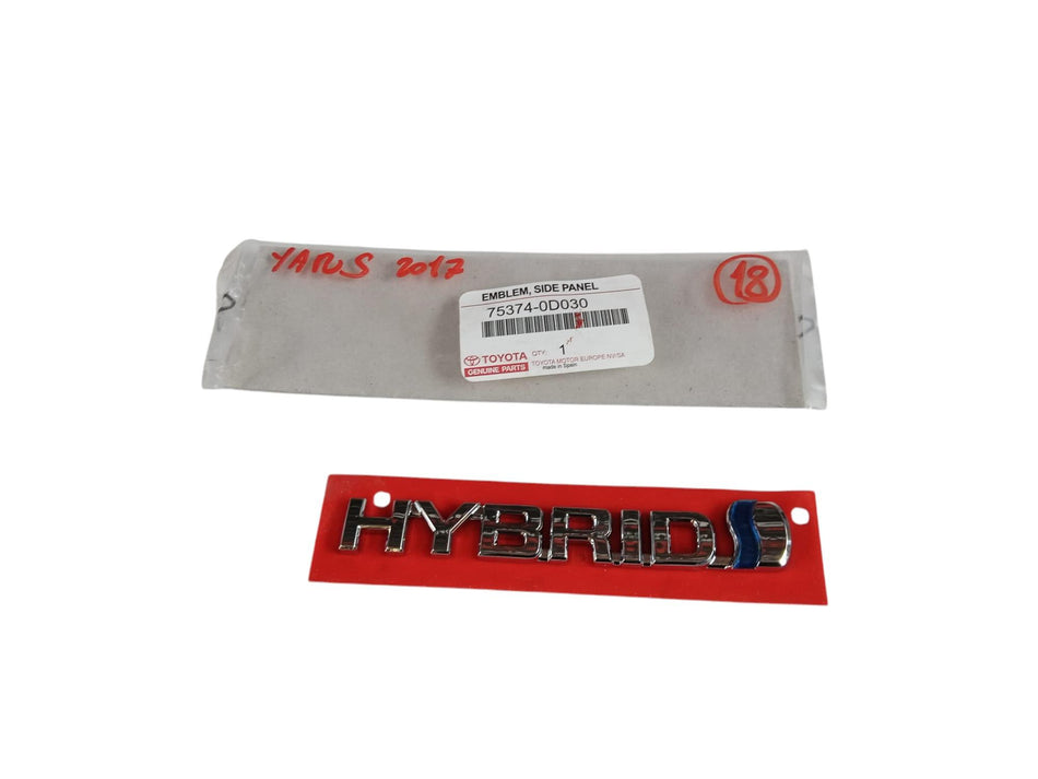 Scritta Adesiva TOYOTA Yaris Serie (17>20)