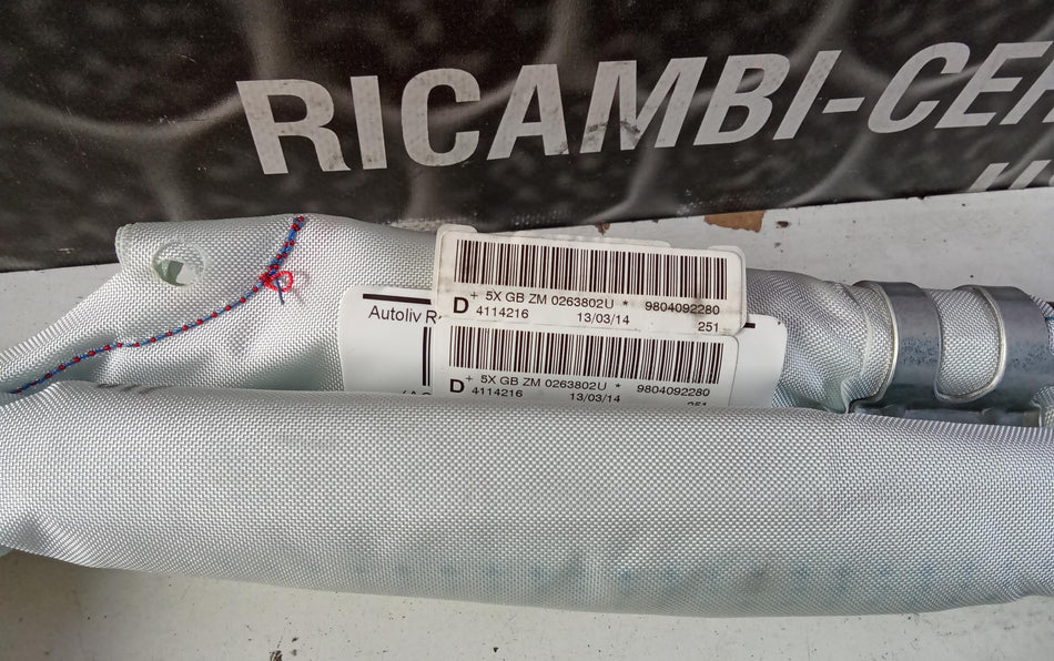 Airbag a tendina laterale passeggero PEUGEOT 2008 1° Serie