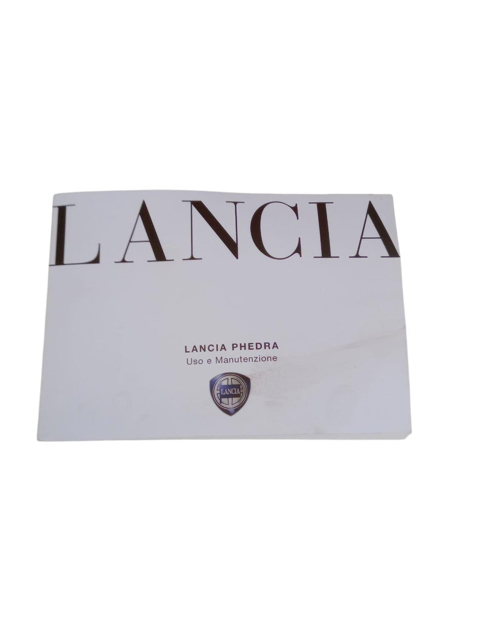 Libretto uso e manutenzione LANCIA Phedra 1° Serie