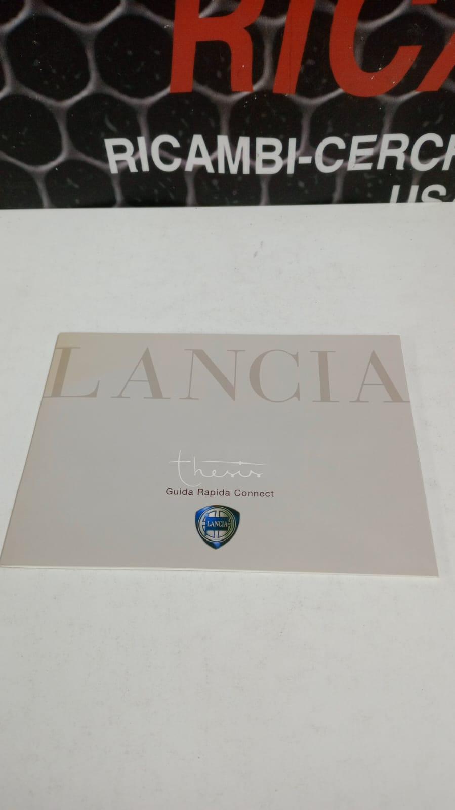 Manuale libretto d'istruzioni LANCIA Thesis 1° Serie
