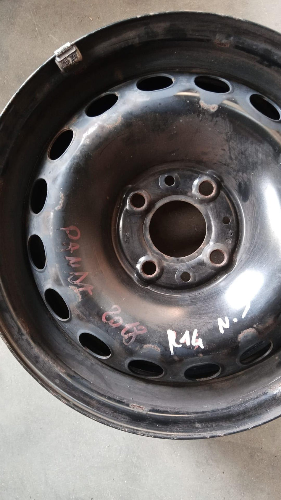 cerchio in ferro FIAT Panda 3° Serie