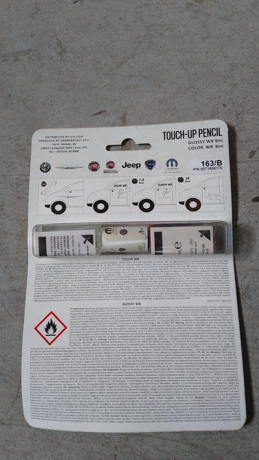 Kit Ritocco Ricambi Generici Marche varie serie