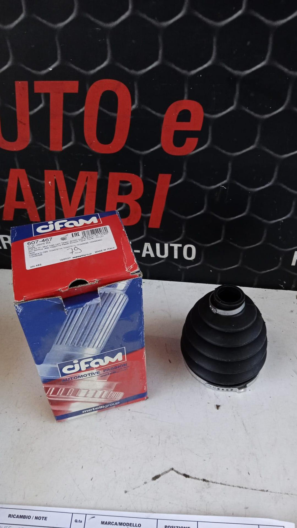 Cuffia Semiasse Ricambi Generici Marche varie serie