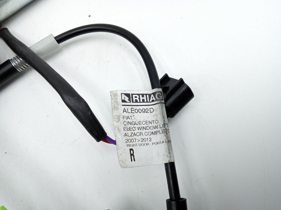 Meccanismo alzavetro Ant. DX FIAT 500 Serie (07>14)