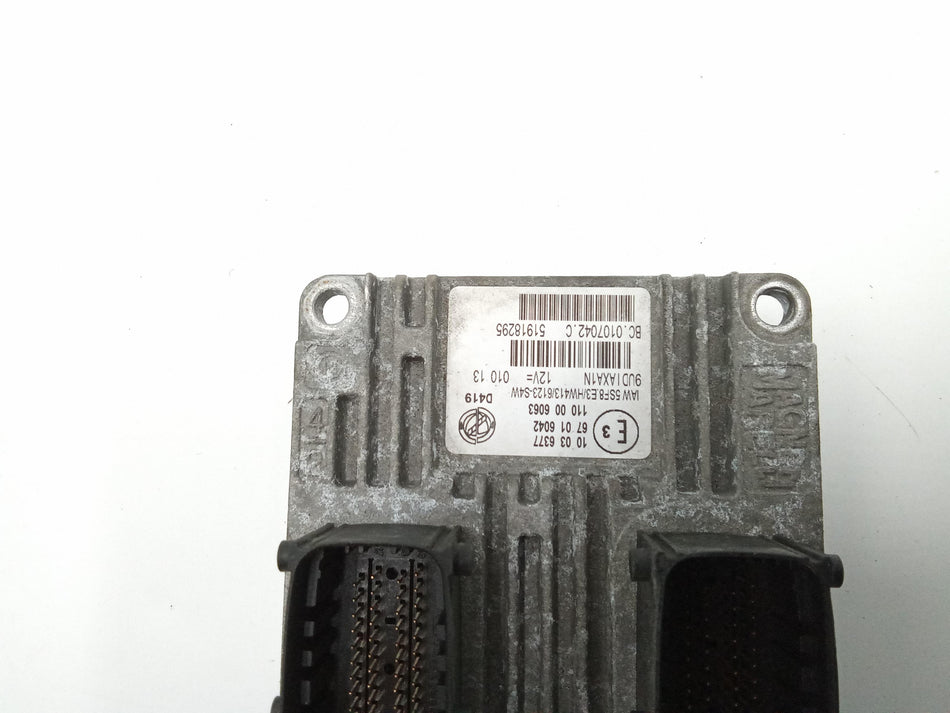 Kit centralina motore con blocchetto accensione FIAT 500 Serie (07>14)