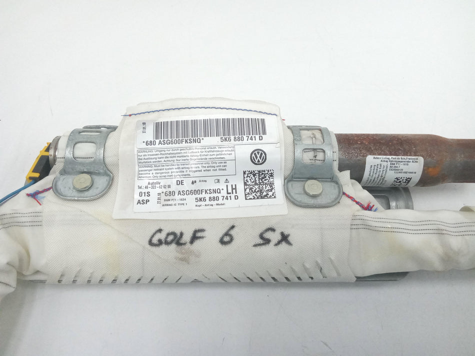Airbag a tendina lato Sinistro VOLKSWAGEN Golf 6 Berlina (08>12)