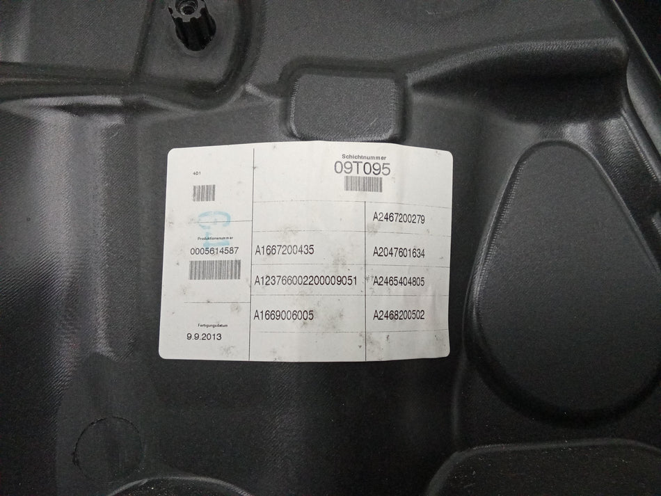 Meccanismo alzavetro Ant. DX MERCEDES Classe B W246 2° Serie