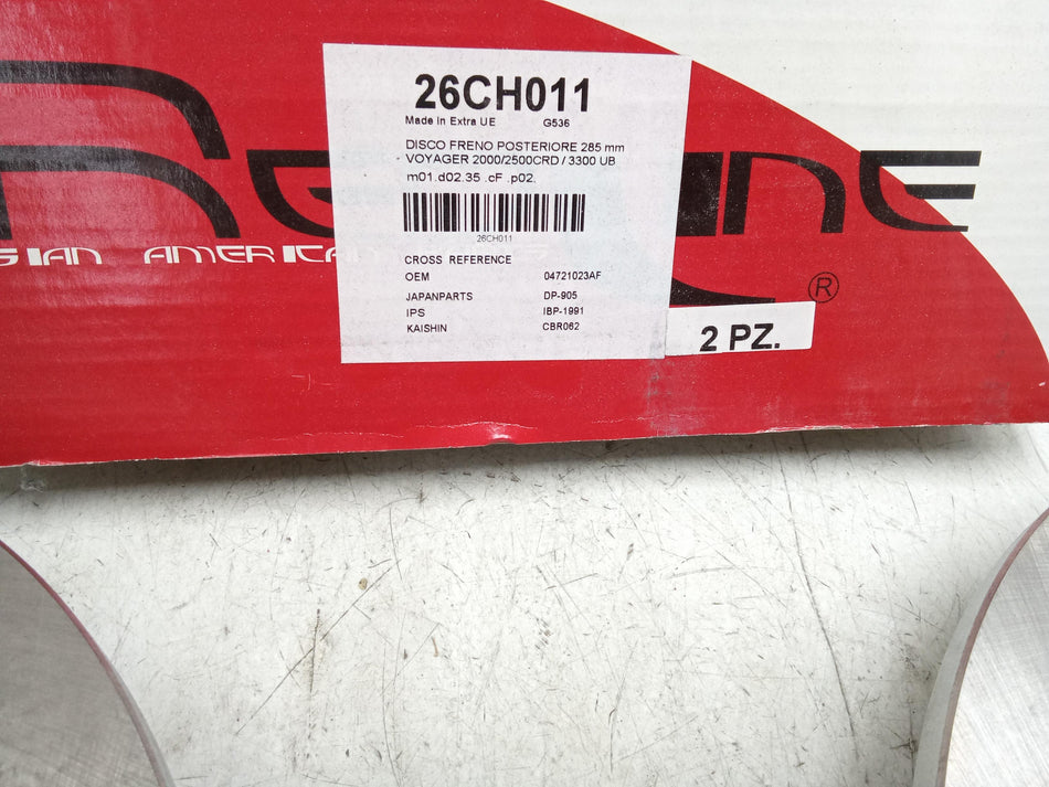 Coppia Dischi Freno Posteriori CHRYSLER Grand Voyager 3° Serie